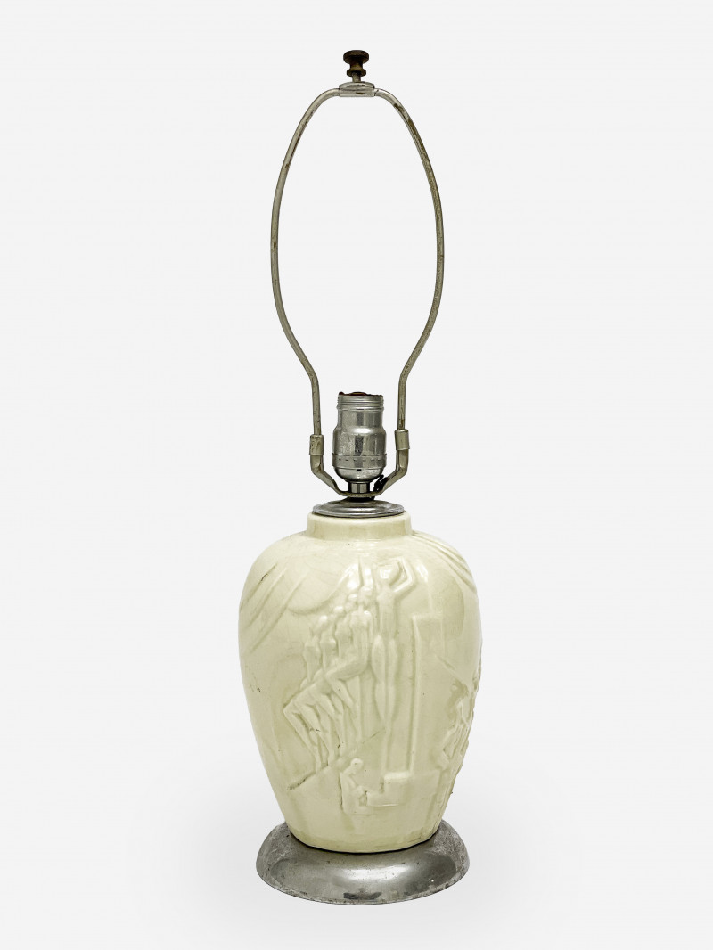 Art Deco Style Ceramic Table Lamp