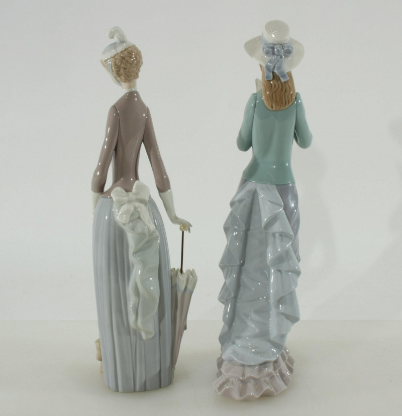 2 Lladro Porcelain Young Ladies