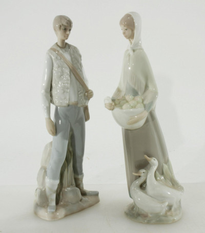 4 Lladro Porcelain Figures