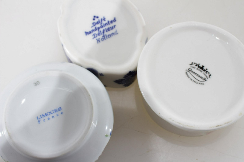 14 English & Continental Porcelain Trinket Boxes