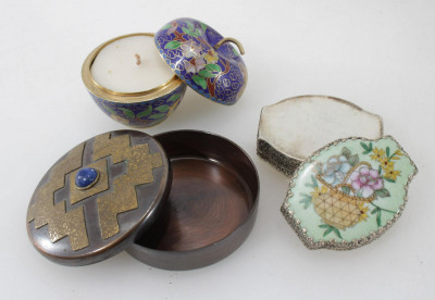 12 Asian & Near Eastern Enameled Trinket Boxes