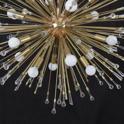 Sputnik Style Brushed Gold Pendant Light