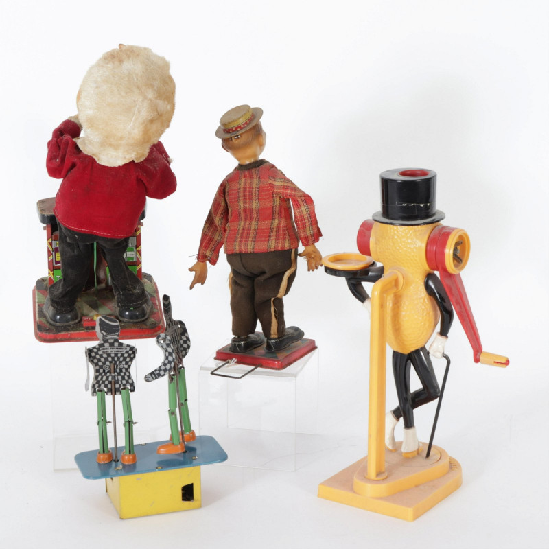 Vintage Figural Wind-Ups and Mr. Peanut PB Maker