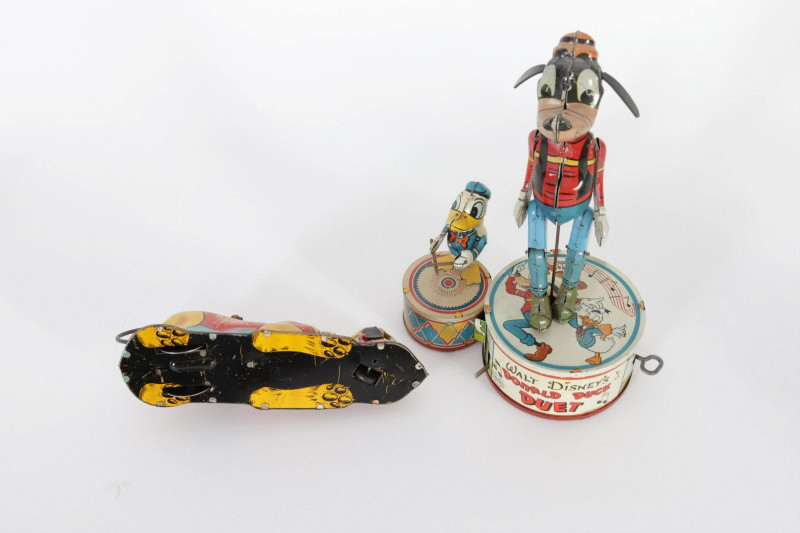 Vintage C1930s/40s Marx Disney Win-Up Litho Toys