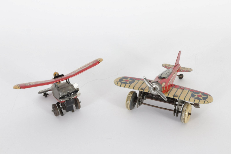 Vintage Marx Airplane Related Tin Litho Toys