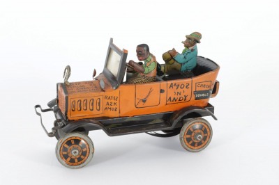Image for Lot 1930s Marx Amos N' Andy Tin Litho Wind-Up Car Toy