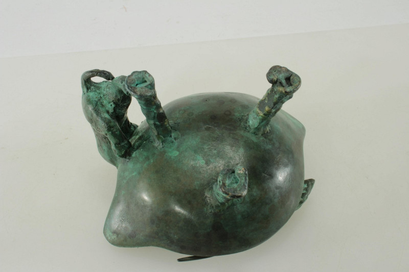 Ilana Goor - Cat & Mouse Bronze Bowl