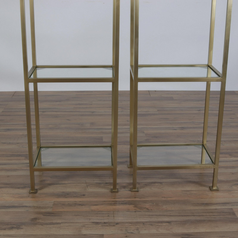 3-Part Brass Patinated Etagere