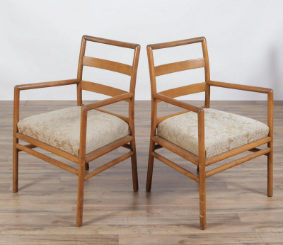 T.H. Robsjohn Gibbings Cherry Chairs, 1950
