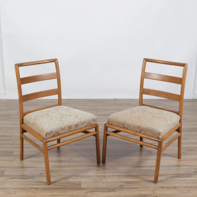T.H. Robsjohn Gibbings Cherry Chairs, 1950
