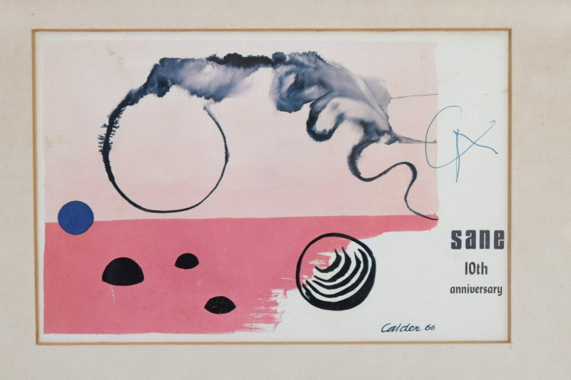 SANE:Ben Shahn Poster, Alexander Calder Invitation