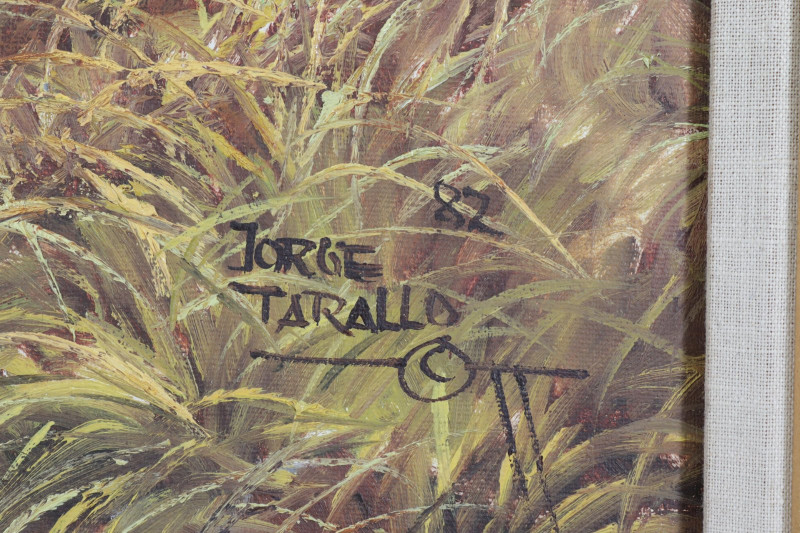 Jorge Tarallo - Horses Grazing - O/C
