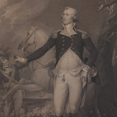 Image for Lot Engraving of Trumbull's George Washington 1796