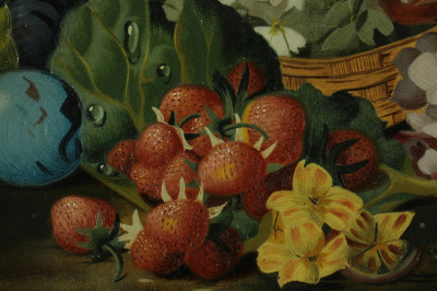 T.F. Falldon, Fruit and Floral Still Life O/C