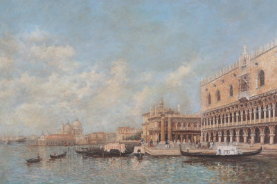 Image for Lot Aftr. Canaletto- French Ambassador Venice - giclee