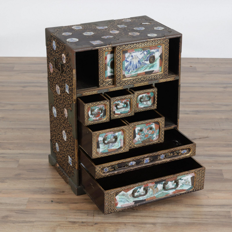 19th C. Japanese Meiji Period Chest of Drawers