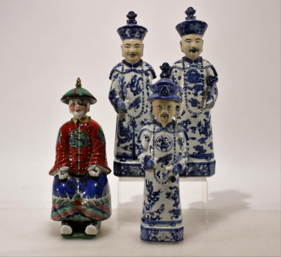 Image for Lot 4 Chinese Porcelain Figures of Deities