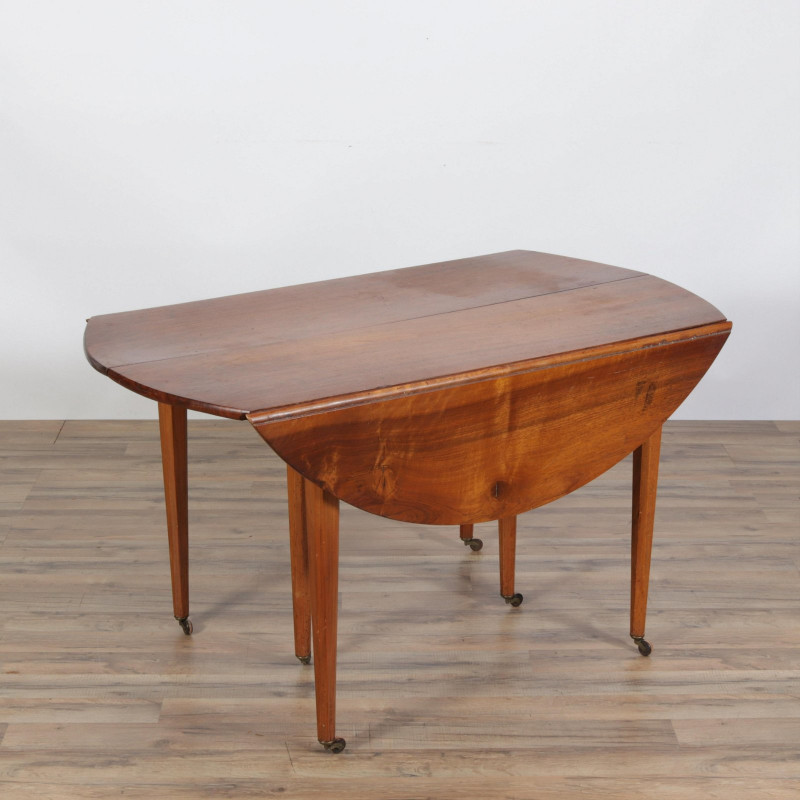 Directoire Style Walnut Extension Dining Table, 19