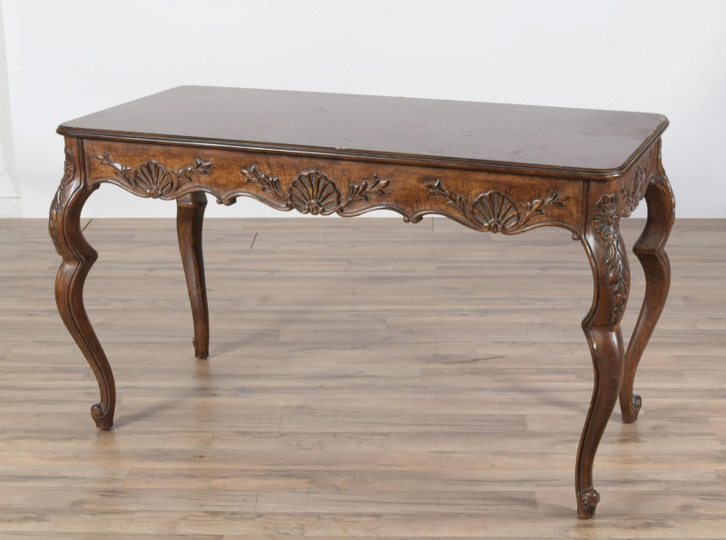 Rococo Style Beechwood Stained Desk
