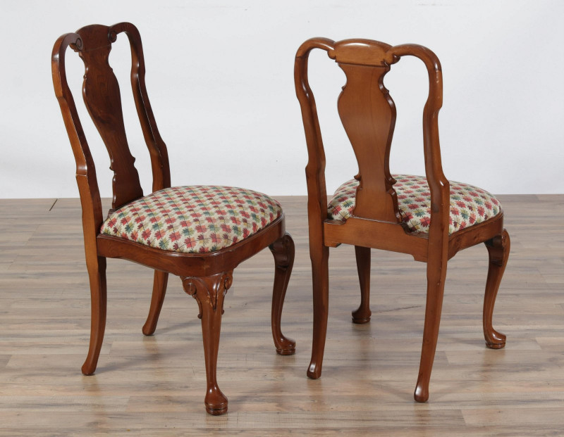 Set of 6 George I Style Walnut Dining Chairs