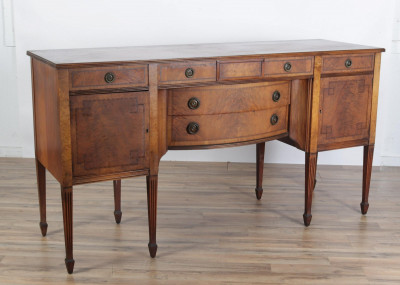 Image for Lot George III Style Inlaid Mahogany Sideboard