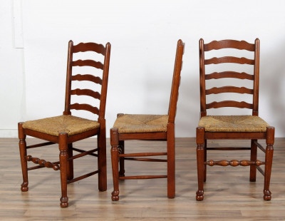 10 Yorkshire Style Oak Dining Chairs