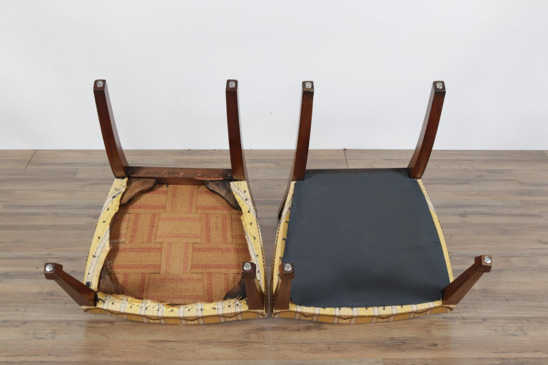 10 Hepplewhite Style Inlaid Mahogany Dining Chairs