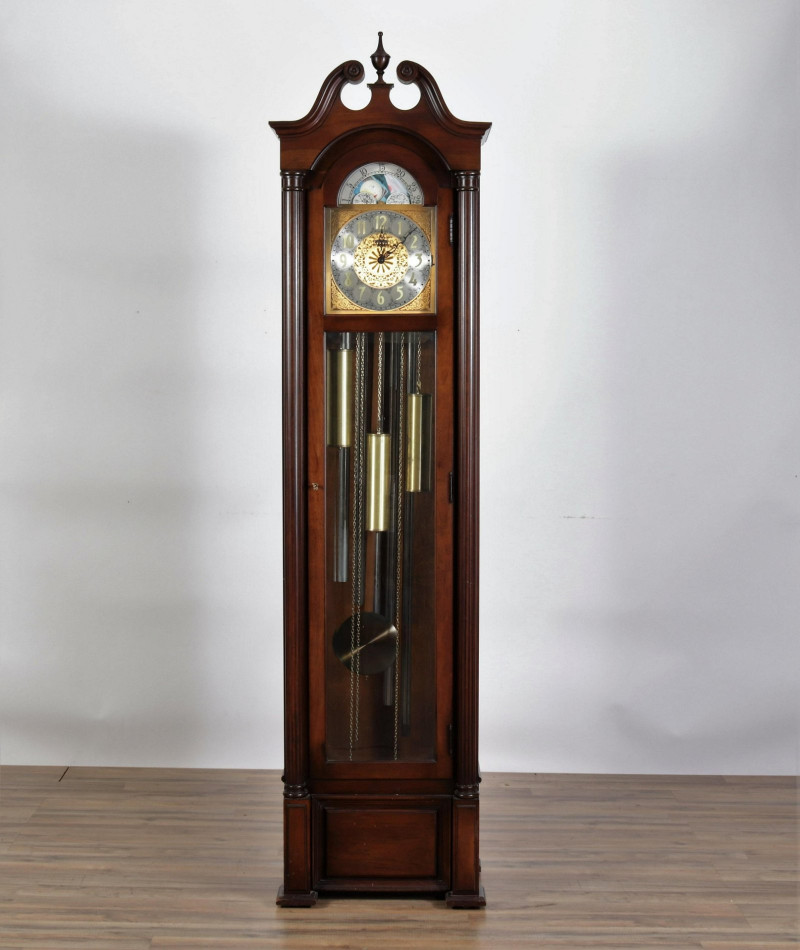 Howard Miller Mahogany Tall Case Clock