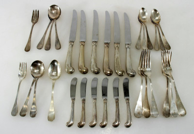 Image for Lot Tiffany & Co Sterling King William Flatware
