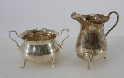 Group of 5 English Sterling Silver Items