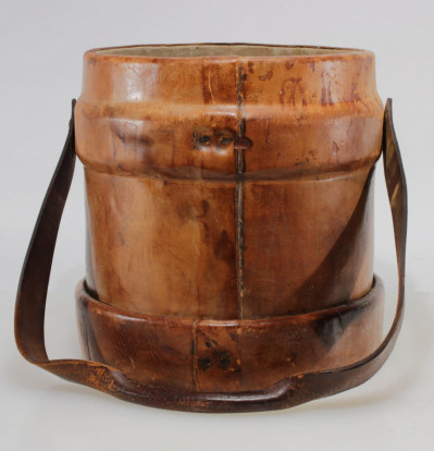 British Royal Navy Leather Cordite Carrier