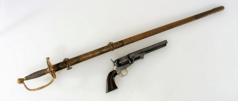 Civil War Union Colonel's Colt 1851 Navy & Sword