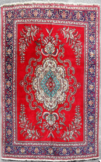 Image for Lot Persian Wool Tabriz Rug 10-9 x 12-9