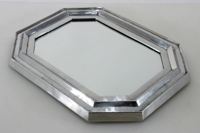 Image for Lot Classical Style Cast Aluminum Mirror