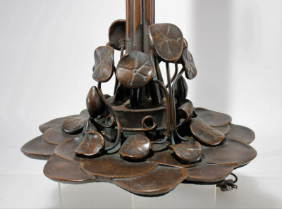 Tiffany Style Bronze Patinated Metal Lamp