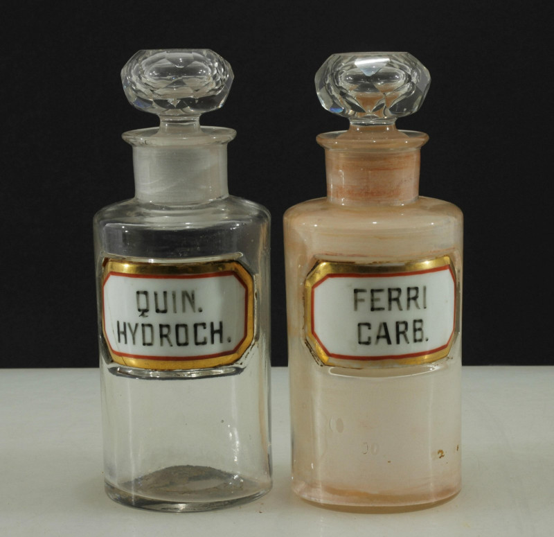 Large Group of European Glass Scent Bottles