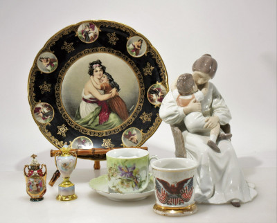 Image for Lot 7 Continental Porcelain Figures & Table Articles