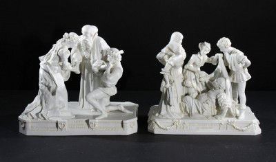 Image for Lot 2 German Porcelain Figural Groups