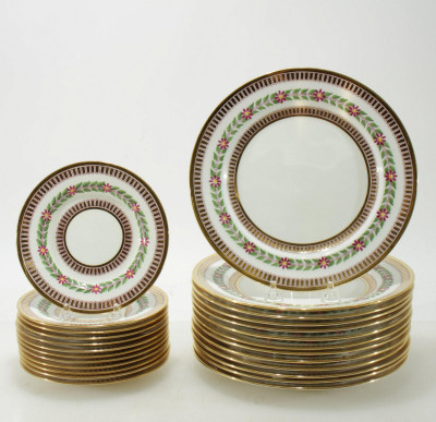 Image for Lot 13 Minton's Luncheon Plates & 12 Bread Plates