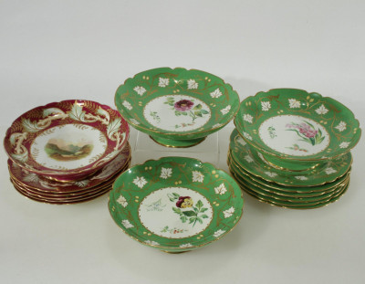 Image for Lot Various English Porcelain Plates & Bowls
