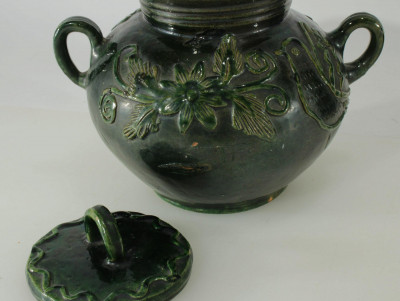 Large Pottery Pitcher, Red Cliff Tureen, Green Pot