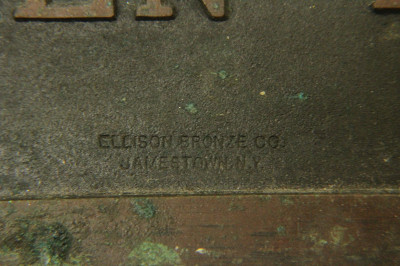 Bronze Historical Marker Plaque,Ellison Bronze Co.