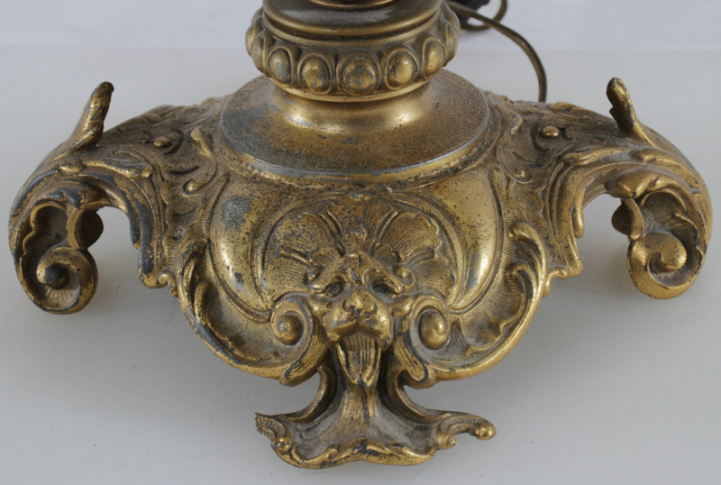 Bradley & Hubbard Style Oil Lamp, 19th C.
