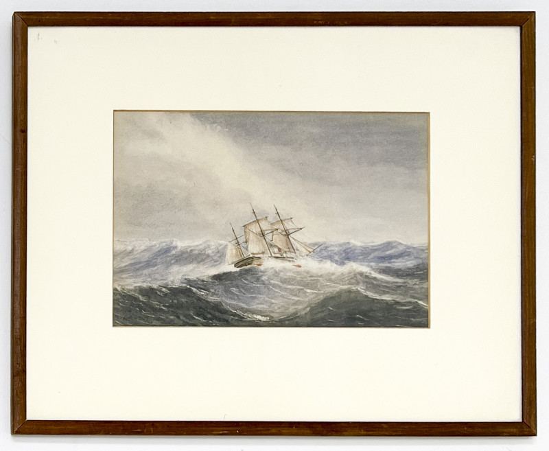 Xanthus Russell Smith - Ship in High Seas