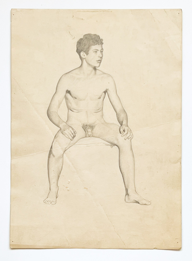 Artist Unknown - Portrait of a Seated Nude