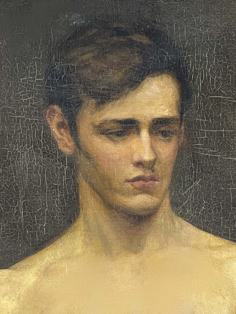Hugh Goldwin Rivière - Bust Portrait of a Young Man
