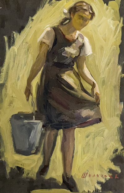 Image for Lot Boris Anatolievich Sholokhov - School Girl with a Pail