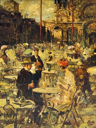 Vincenzo Irolli - Cafe in Piazza San Marco, Venice