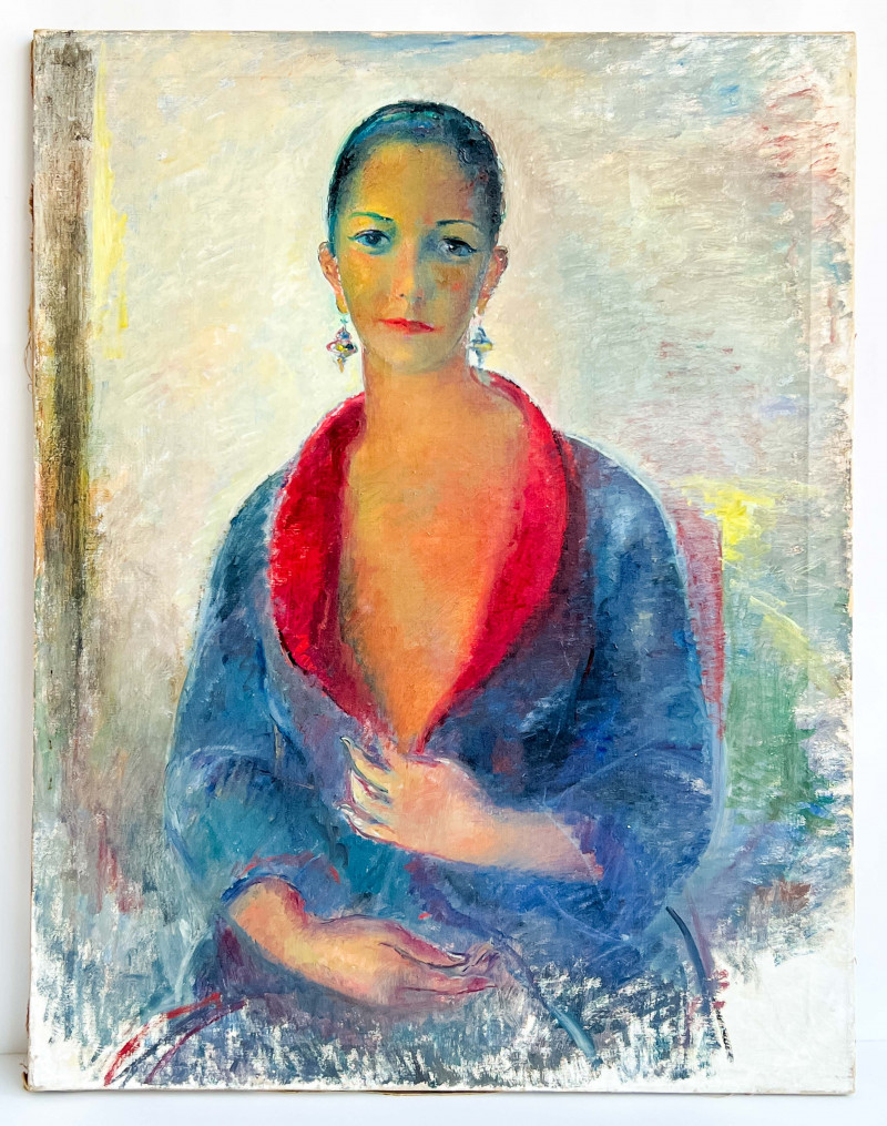 Clara Klinghoffer - Young Woman In Blue Dressing Gown