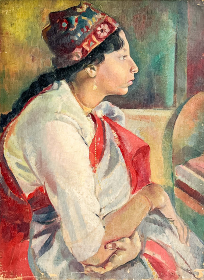 Image for Lot Clara Klinghoffer - Girl in Indian Clothes